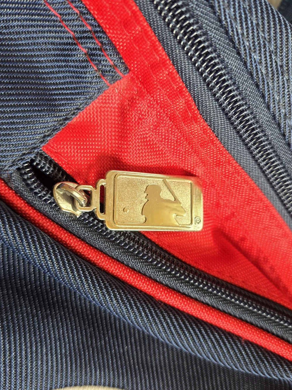 Boston Red Sox Navy and Red Duffel Bag